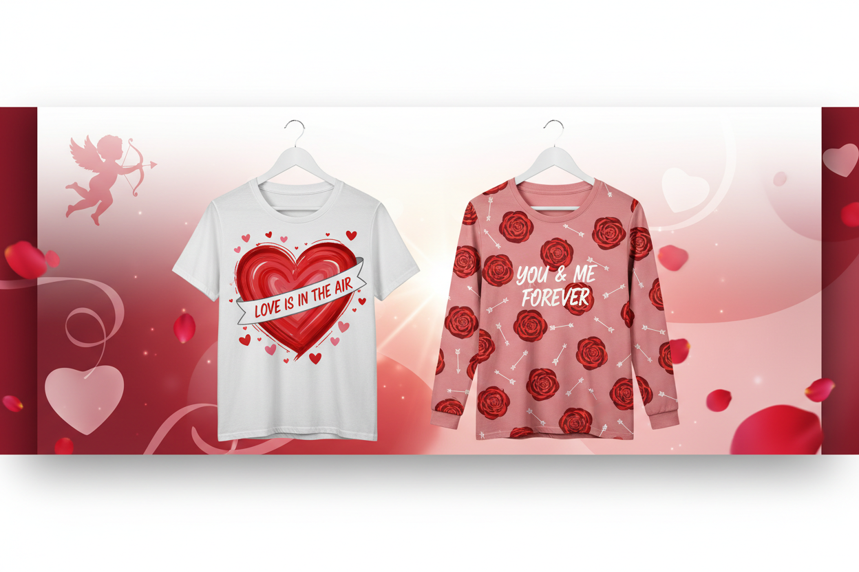 Valentine's Day shirt banner